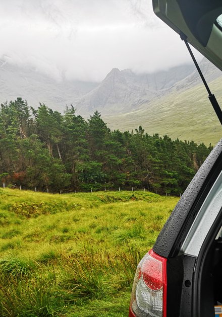 Land Rover With Boot Open Isle Of Skye
